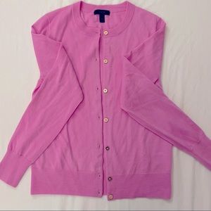 J. Crew Pink Button down cardigan sweater